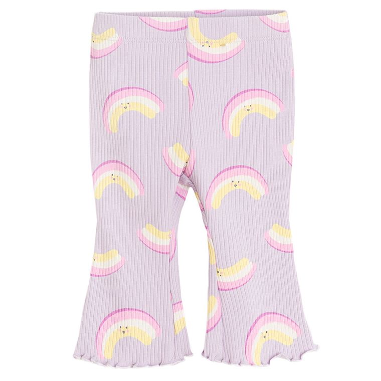 Cool Club, Komplet dziewczęcy, Bluza, Jegginsy, prążkowane, fioletowy