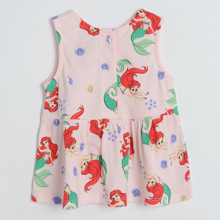 Cool Club, Komplet dziewczęcy, Bluzka bez rękawów, Szorty, różowy, Księżniczki Disneya