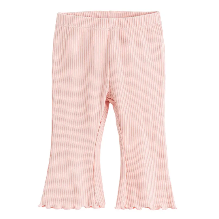 Cool Club, Komplet dziewczęcy, Bluzka muślinowa z długim rękawem, Jegginsy, prążkowane, mix