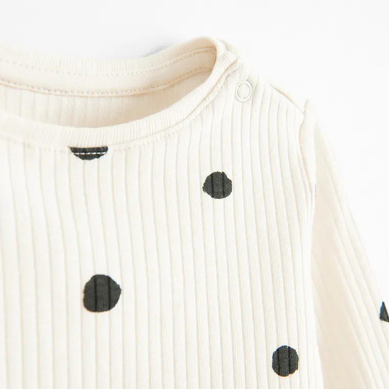 Cool Club, Komplet dziewczęcy, Bluzka z długim rękawem, Legginsy, prążkowany, ecru