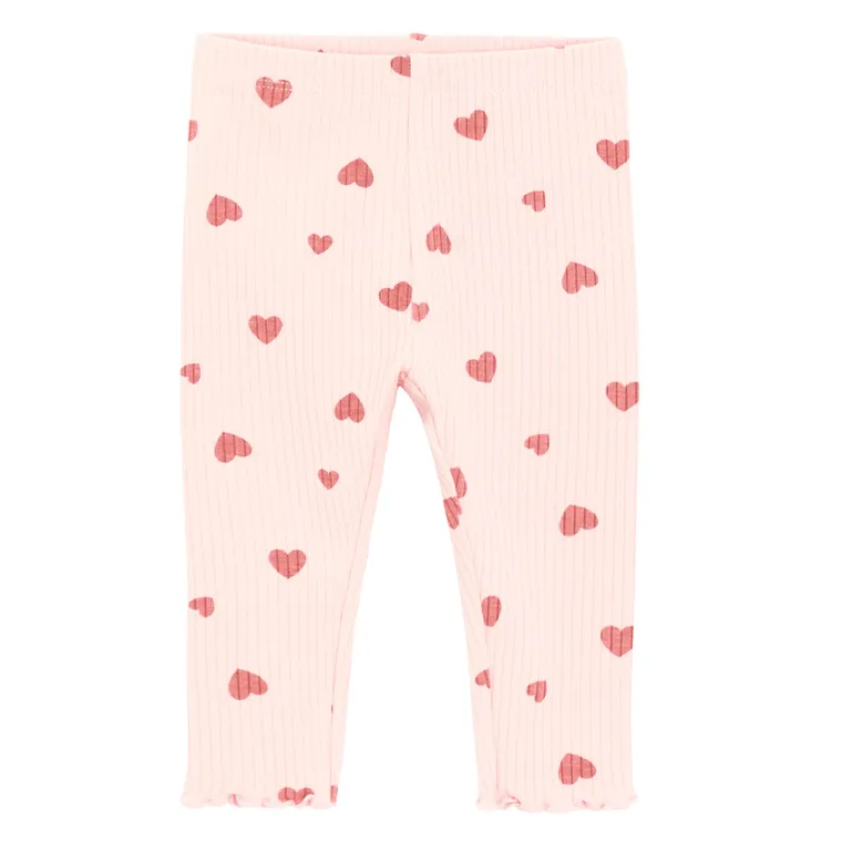 Cool Club, Komplet dziewczęcy, Bluzka z długim rękawem, Legginsy, prążkowany, różowy