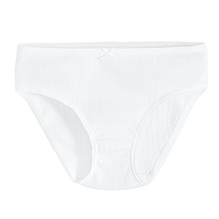 Cool Club, Komplet dziewczęcy, Podkoszulek na ramiączka, Majtki figi, prążkowany, biały