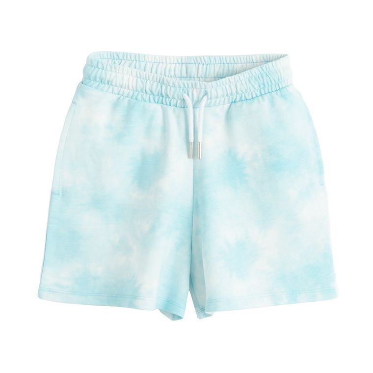 Cool Club, Komplet dziewczęcy, T-shirt, crop top, Szorty, niebieski