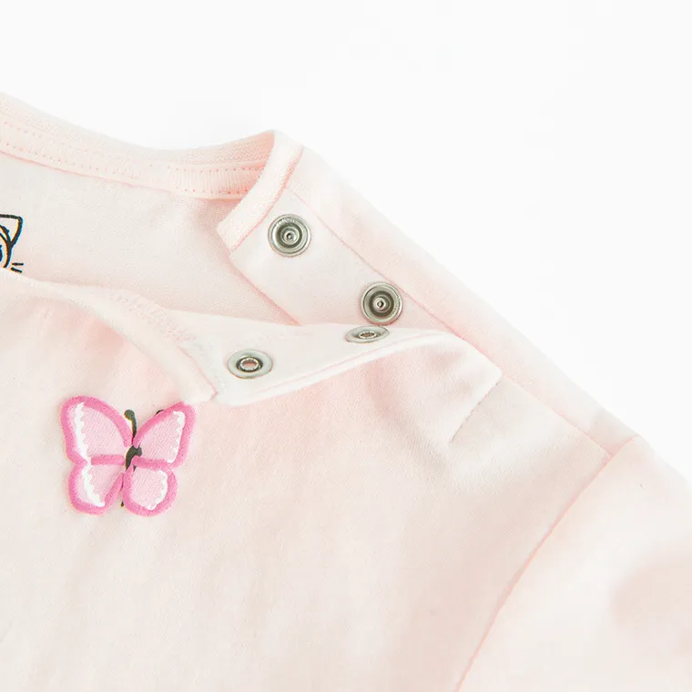 Cool Club, Komplet dziewczęcy, T-shirt, Legginsy 3/4, różowy, Kicia Kocia