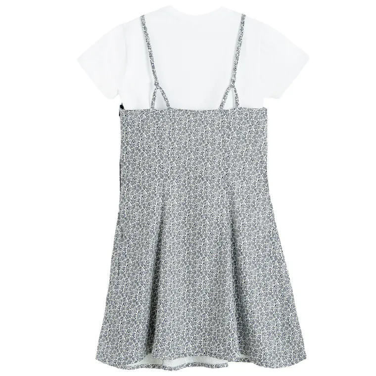 Cool Club, Komplet dziewczęcy, T-shirt, Sukienka na ramiączka, mix