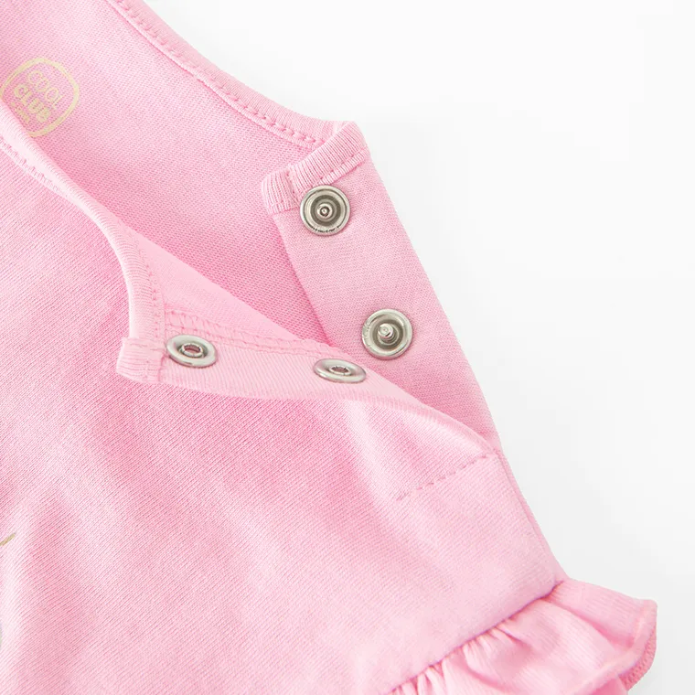 Cool Club, Komplet dziewczęcy, T-shirt, Szorty, różowy