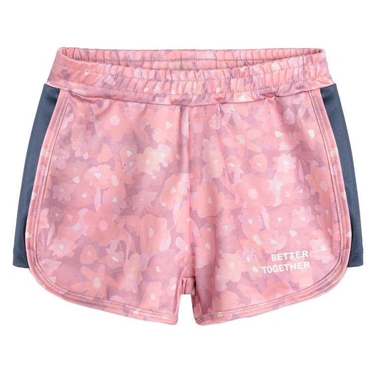 Cool Club, Komplet dziewczęcy, T-shirt, Szorty, Worek, biało-różowy