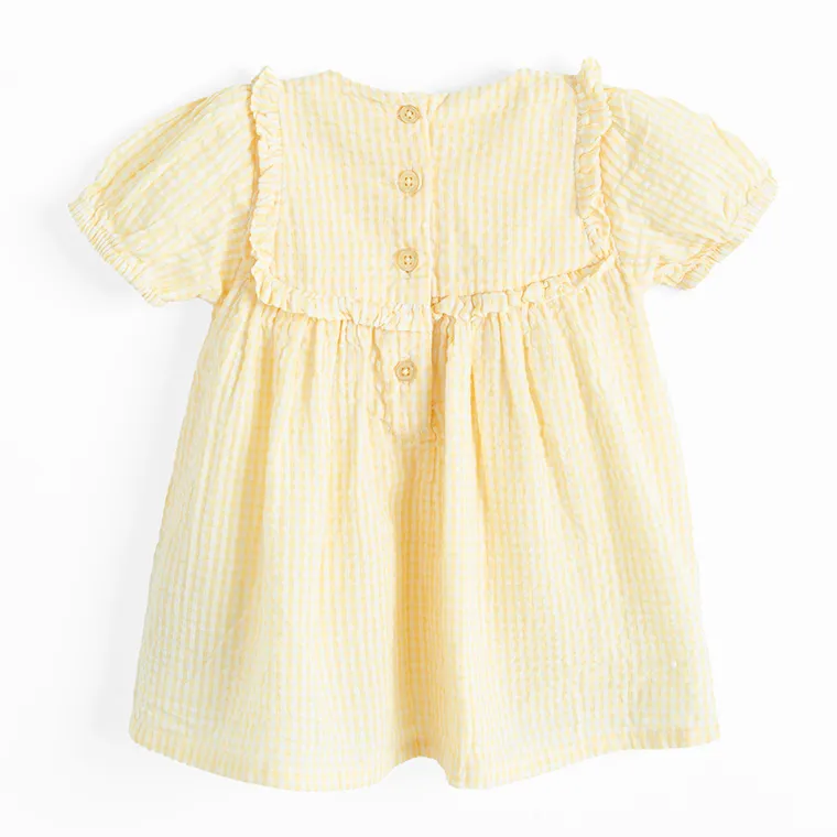 Cool Club, Komplet muślinowy dziewczęcy, Sukienka z krótkim rękawem, Szorty bloomersy, mix