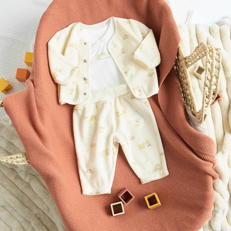 Cool Club, Komplet niemowlęcy, Bluza rozpinana, Body z długim rękawem, Półśpiochy, mix