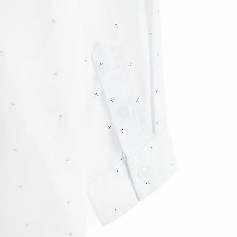 Cool Club, Koszula chłopięca z długim rękawem, biała