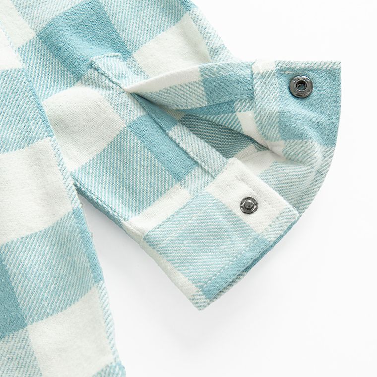 Cool Club, Koszula chłopięca z długim rękawem, flanelowa, niebiesko-biała