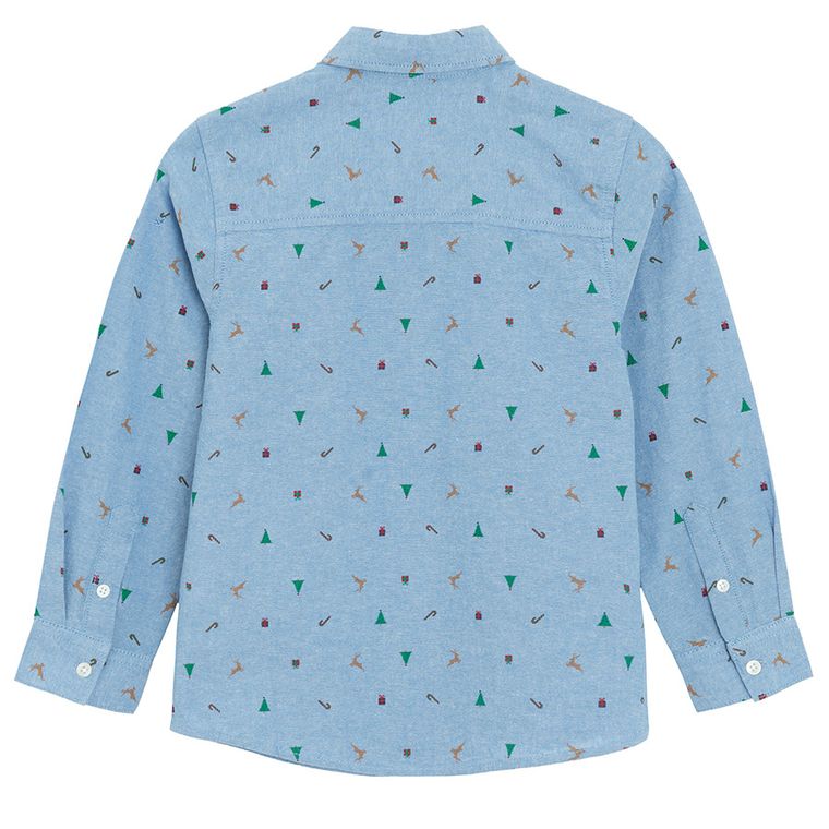 Cool Club, Koszula chłopięca z długim rękawem, regular, niebieska