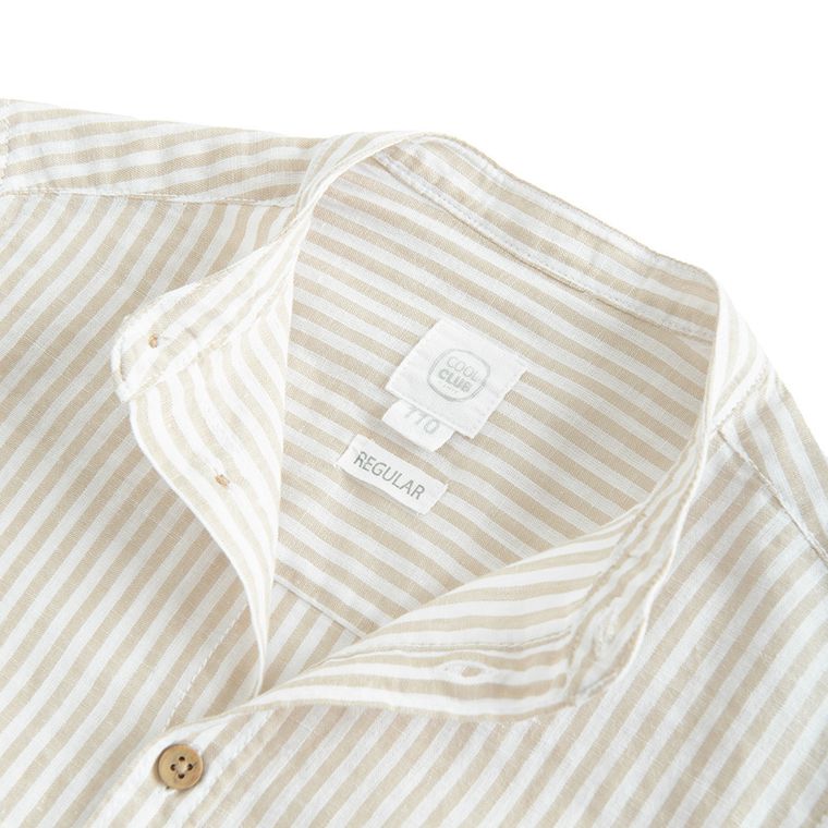 Cool Club, Koszula chłopięca z długim rękawem, z lnem, regular, mix