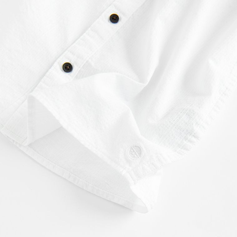 Cool Club, Koszula chłopięca z krótkim rękawem, biała