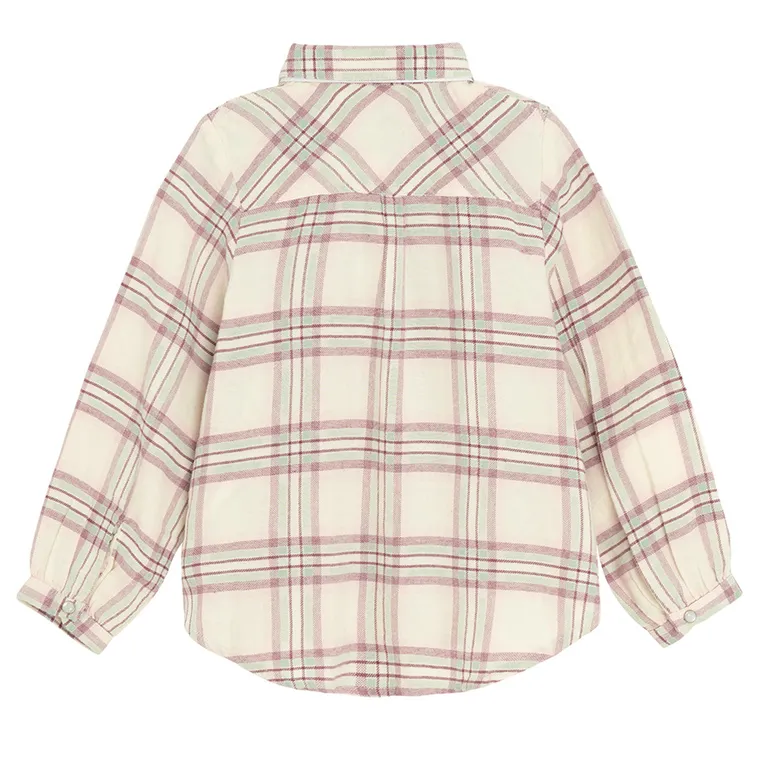 Cool Club, Koszula dziewczęca z długim rękawem, beżowa