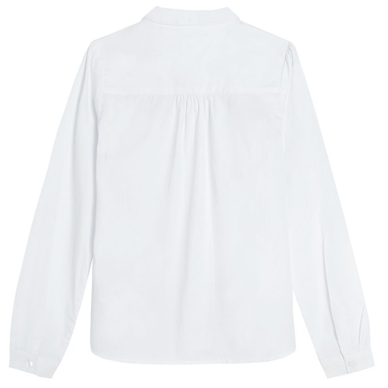 Cool Club, Koszula dziewczęca z długim rękawem, biała