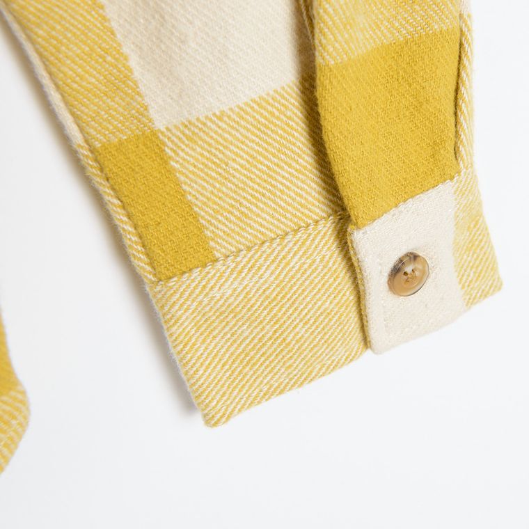 Cool Club, Koszula dziewczęca z długim rękawem, żółto-ecru