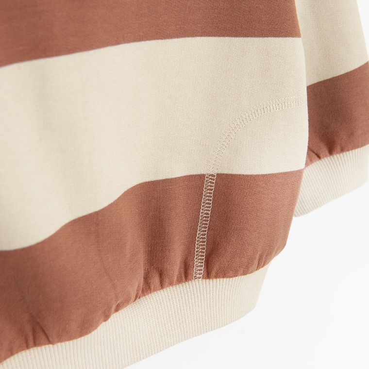 Cool Club, Koszulka polo chłopięca z długim rękawem, brązowa