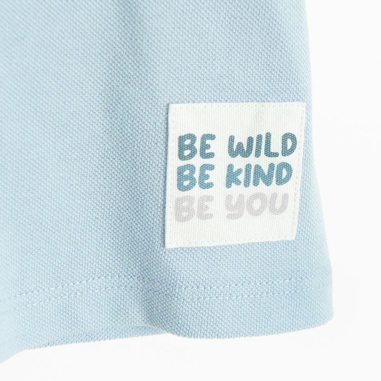 Cool Club, Koszulka polo chłopięca z krótkim rękawem, niebieska