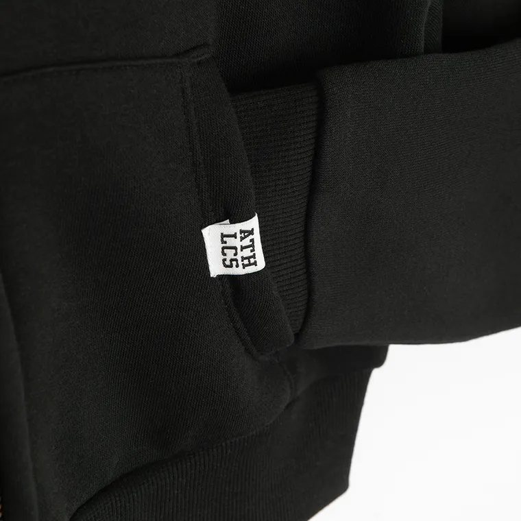 Cool Club, Krótka bluza dziewczęca z kapturem, rozpinana, czarna