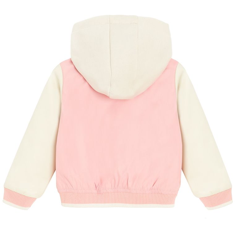 Cool Club, Kurtka bejsbolówka dziewczęca z kapturem, różowa