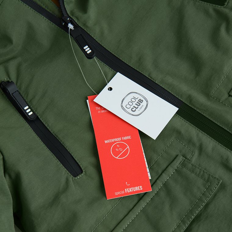 Cool Club, Kurtka chłopięca z kapturem, 3w1, zielono-musztardowa