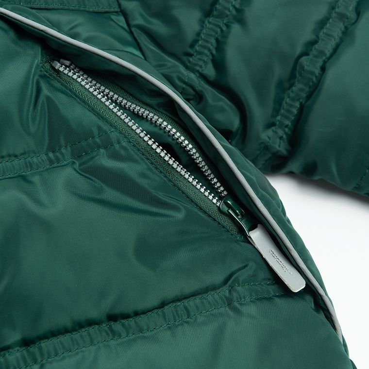 Cool Club, Kurtka chłopięca z kapturem, ciemnozielona