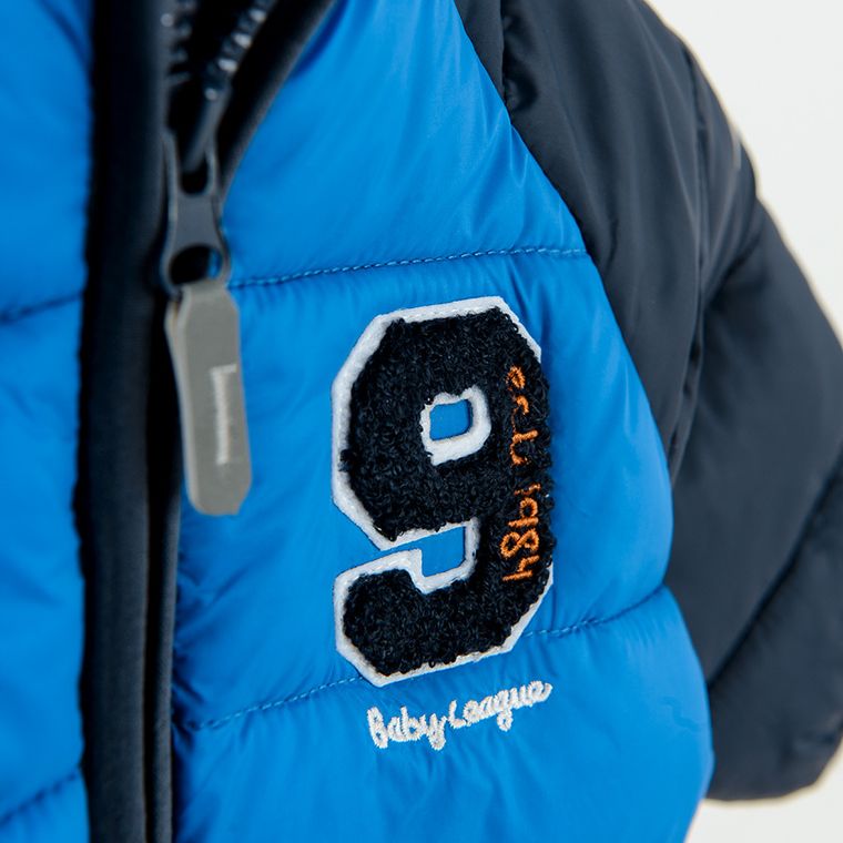 Cool Club, Kurtka chłopięca z kapturem, granatowo-niebieska