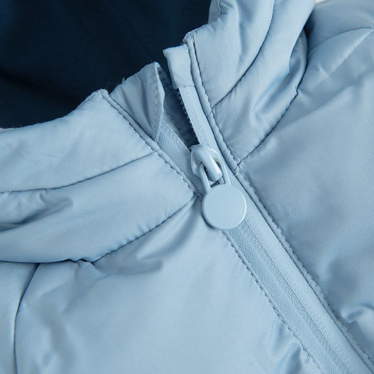 Cool Club, Kurtka chłopięca z kapturem, ocieplana, niebieska