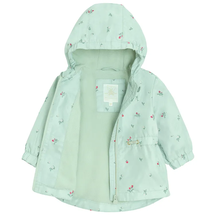 Cool Club, Kurtka dziewczęca z kapturem, zielona