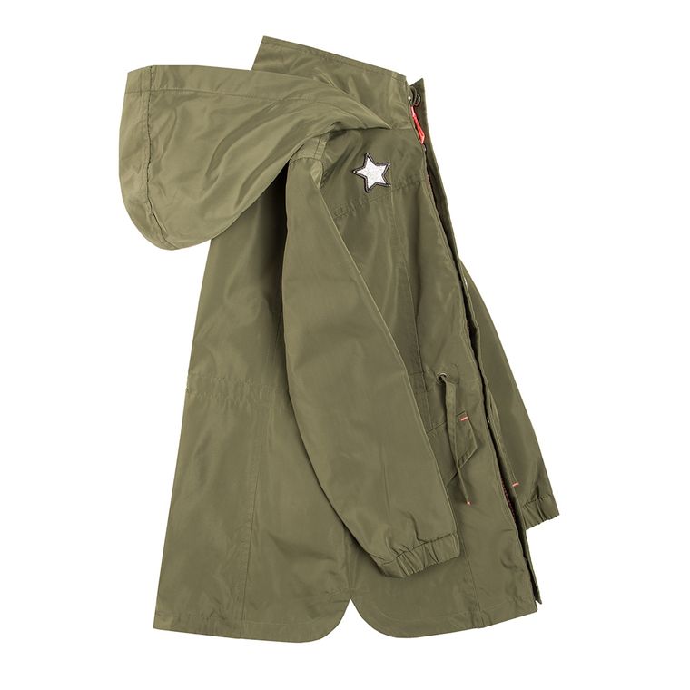 Cool Club, Kurtka wiosenna dziewczęca, parka, zielona
