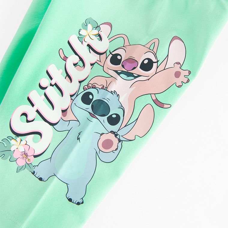 Cool Club, Legginsy dziewczęce, kolarki, turkusowe, Lilo i Stitch
