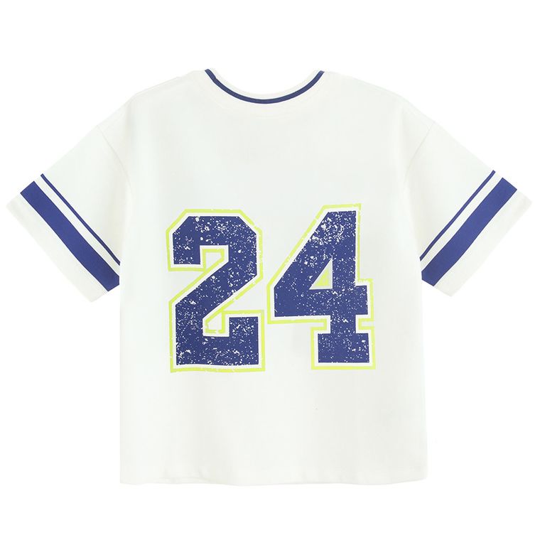 Cool Club, Luźny t-shirt dziewczęcy, biały