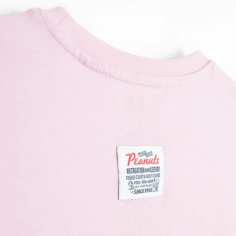 Cool Club, Luźny t-shirt dziewczęcy, różowy, Peanuts