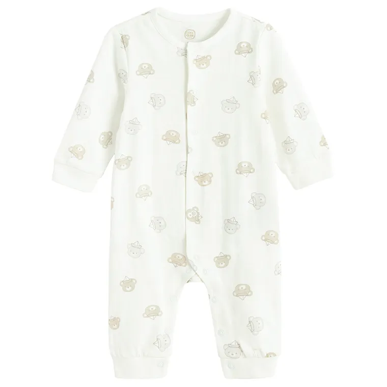 Cool Club, Pajac chłopięcy, biały, zestaw, 2 szt.