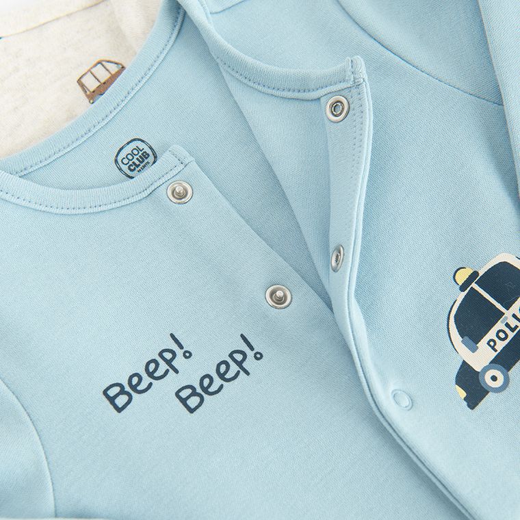 Cool Club, Pajac chłopięcy, mix, zestaw, 2 szt.