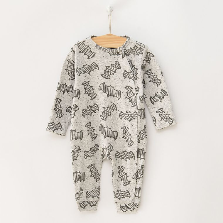 Cool Club, Pajac chłopięcy, musztardowy, szary, Batman, zestaw, 2 szt.