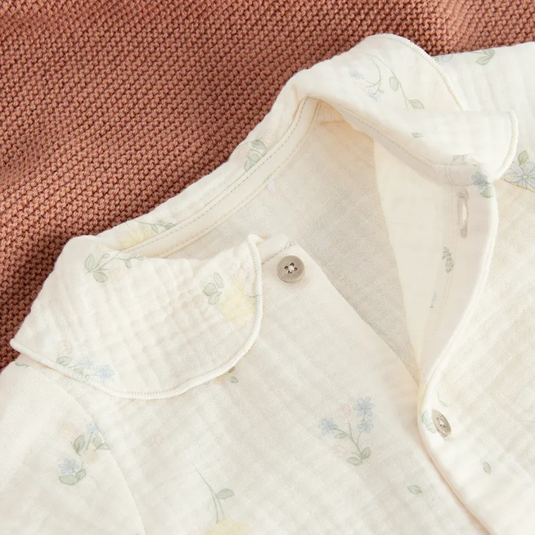 Cool Club, Pajac dziewczęcy, muślinowy, brzoskwiniowy