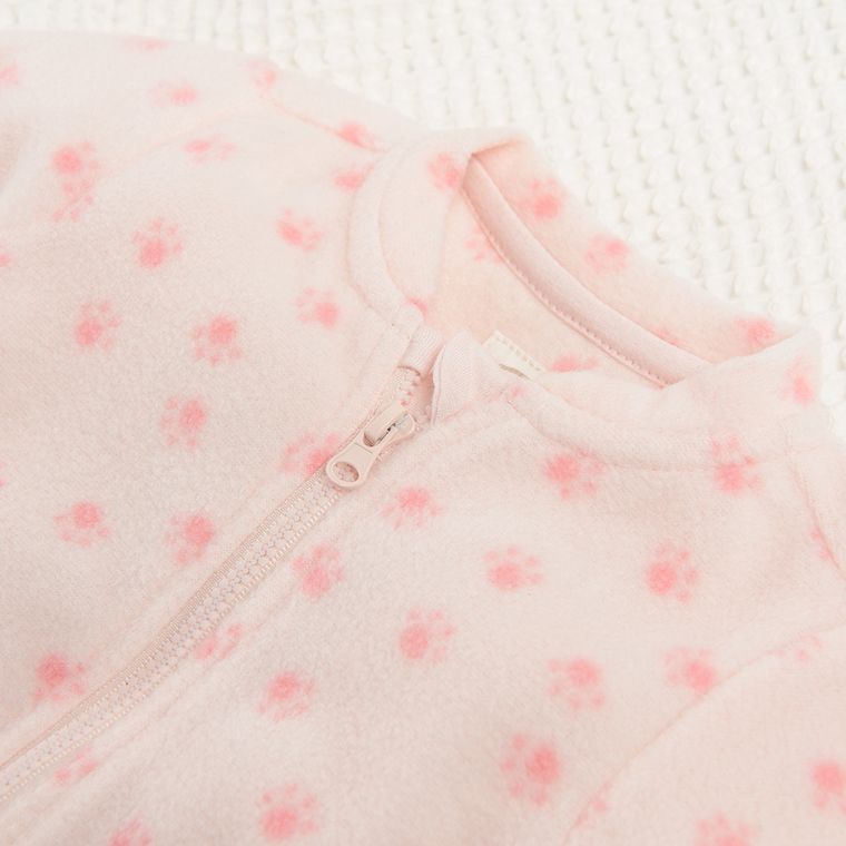 Cool Club, Pajac dziewczęcy, polarowy, jasnoróżowy