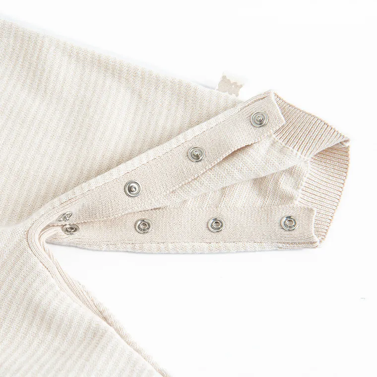 Cool Club, Pajac niemowlęcy, sweterkowy, beżowy