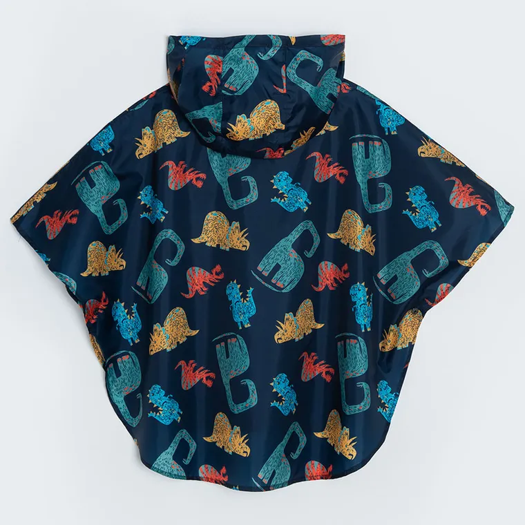 Cool Club, Peleryna przeciwdeszczowa chłopięca z kapturem, granatowa