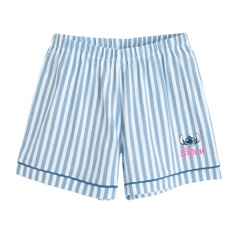 Cool Club, Piżama dziewczęca, biało-niebieska, Lilo i Stitch