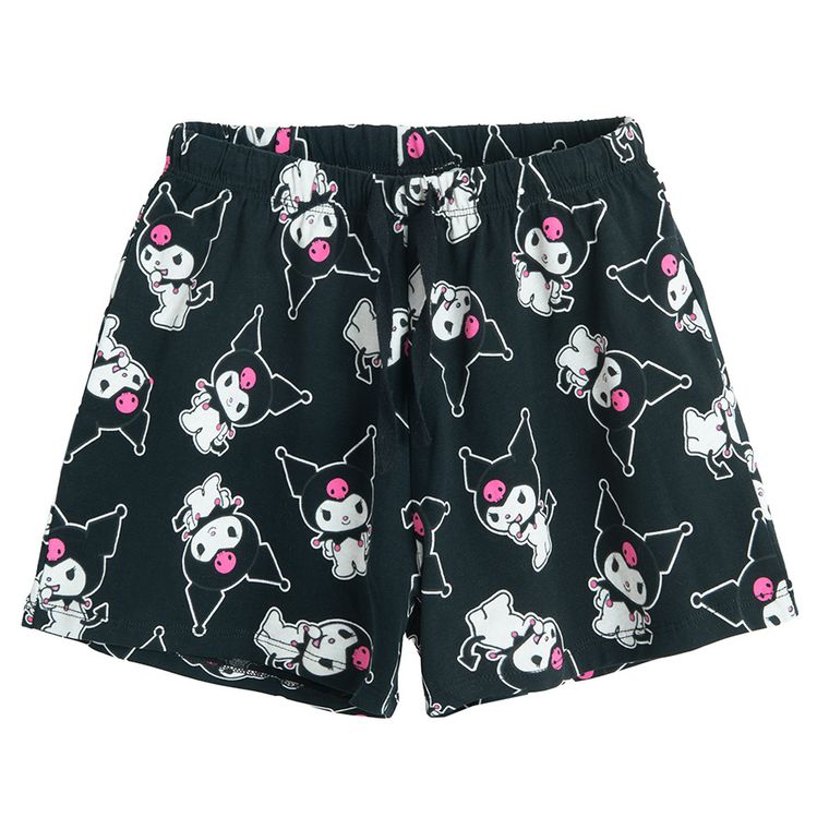 Cool Club, Piżama dziewczęca, czarna, Kuromi