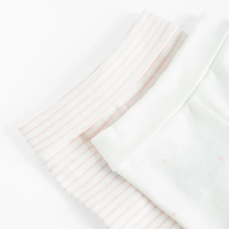 Cool Club, Półśpiochy dziewczęce, białe, zestaw, 2 szt.