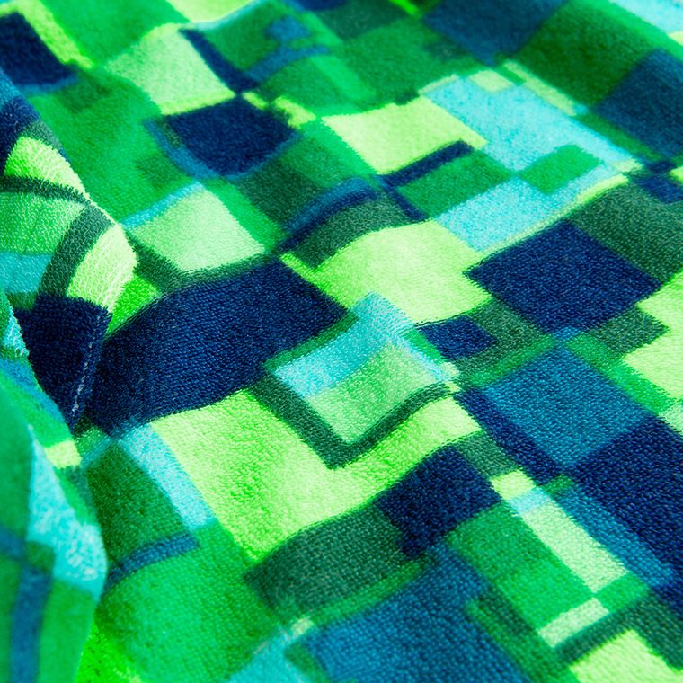 Cool Club, Poncho kąpielowe chłopięce z kapturem, zielone