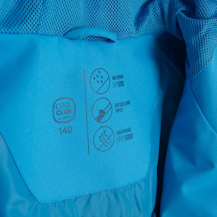 Cool Club, Przeciwdeszczowa kurtka chłopięca z kapturem, niebieska