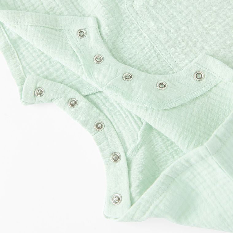 Cool Club, Rampers chłopięcy, muślinowy, zielony