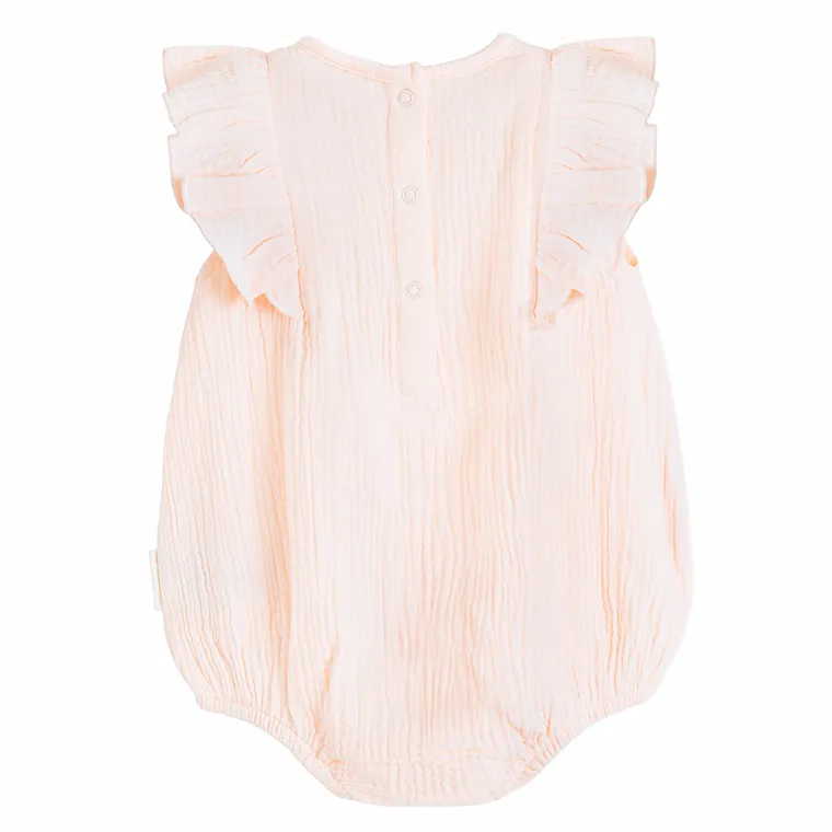 Cool Club, Rampers dziewczęcy z opaską, muślinowy, różowy