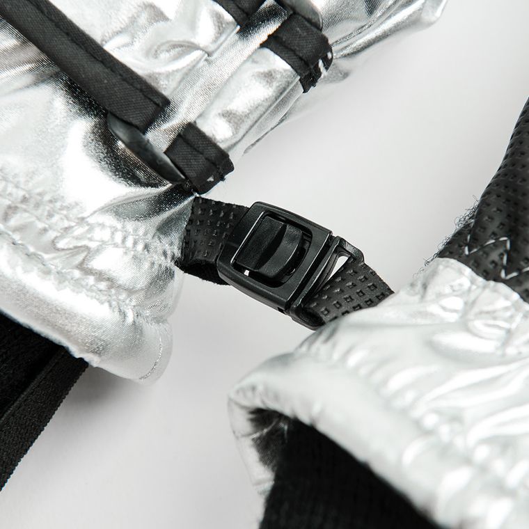 Cool Club, Rękawiczki narciarskie chłopięce, srebrne