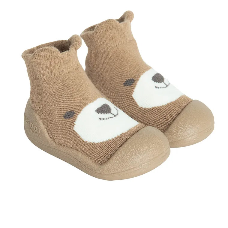 Cool Club, Skarpetobuty chłopięce, brązowe, podeszwa Barefoot